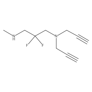 {3-[Bis(prop-2-yn-1-yl)amino]-2,2-difluoropropyl}(methyl)amine Structure