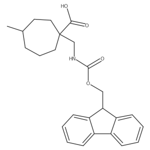 1-[({[(9H-fluoren-9-yl)methoxy]carbonyl}amino)methyl]-4-methylcycloheptane-1-carboxylic acid Structure
