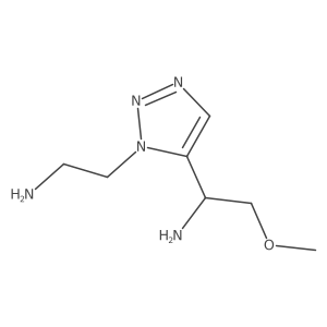 1-[1-(2-aminoethyl)-1H-1,2,3-triazol-5-yl]-2-methoxyethan-1-amine结构式
