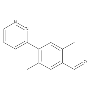 2,5-Dimethyl-4-(pyridazin-3-yl)benzaldehyde Structure
