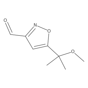 5-(2-Methoxypropan-2-yl)-1,2-oxazole-3-carbaldehyde Structure