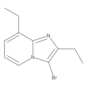 3-Bromo-2,8-diethylimidazo[1,2-a]pyridine结构式