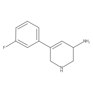 5-(3-Fluorophenyl)-1,2,3,6-tetrahydropyridin-3-amine结构式