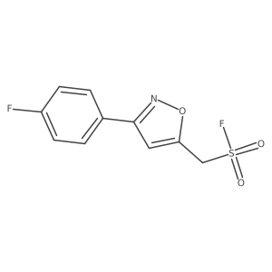 [3-(4-Fluorophenyl)-1,2-oxazol-5-yl]methanesulfonyl fluoride Structure