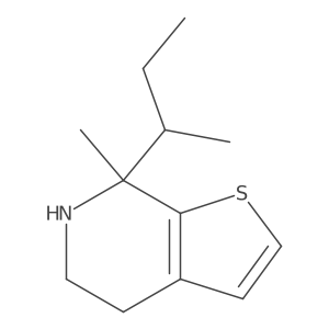 7-(butan-2-yl)-7-methyl-4H,5H,6H,7H-thieno[2,3-c]pyridine结构式