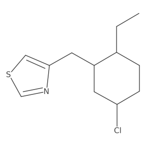 4-[(5-Chloro-2-ethylcyclohexyl)methyl]-1,3-thiazole Structure
