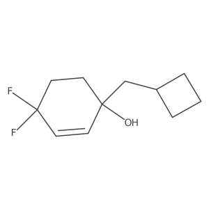 1-(Cyclobutylmethyl)-4,4-difluorocyclohex-2-en-1-ol结构式