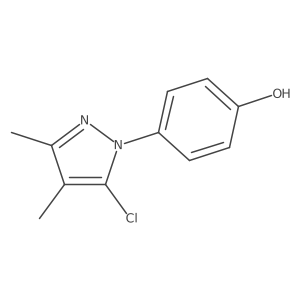 4-(5-chloro-3,4-dimethyl-1H-pyrazol-1-yl)phenol结构式