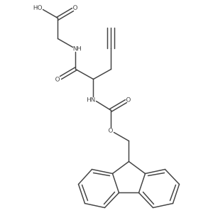 2-[2-({[(9H-fluoren-9-yl)methoxy]carbonyl}amino)pent-4-ynamido]acetic acid Structure