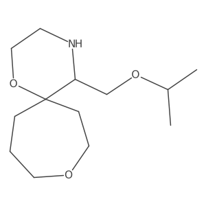 5-[(Propan-2-yloxy)methyl]-1,9-dioxa-4-azaspiro[5.6]dodecane结构式