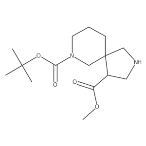 7-Tert-butyl 4-methyl 2,7-diazaspiro[4.5]decane-4,7-dicarboxylate Structure