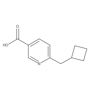 6-(Cyclobutylmethyl)pyridine-3-carboxylic acid Structure