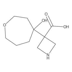 3-(4-Hydroxyoxepan-4-yl)azetidine-3-carboxylic acid结构式