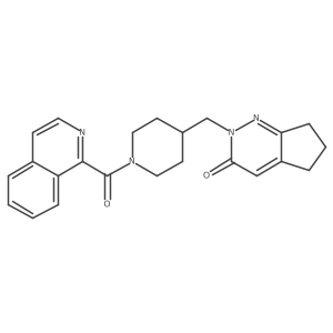 2-{[1-(isoquinoline-1-carbonyl)piperidin-4-yl]methyl}-2H,3H,5H,6H,7H-cyclopenta[c]pyridazin-3-one Structure