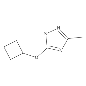 5-Cyclobutoxy-3-methyl-1,2,4-thiadiazole结构式