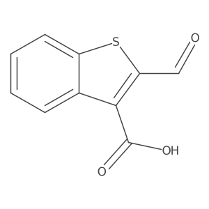 2-Formyl-1-benzothiophene-3-carboxylic acid Structure