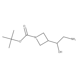 tert-butyl 3-[(1S)-2-amino-1-hydroxyethyl]azetidine-1-carboxylate Structure