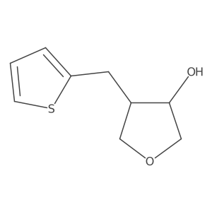 rac-(3R,4S)-4-[(thiophen-2-yl)methyl]oxolan-3-ol Structure