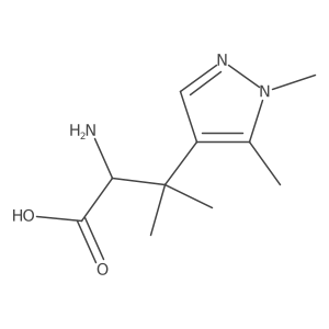 2-amino-3-(1,5-dimethyl-1H-pyrazol-4-yl)-3-methylbutanoic acid Structure