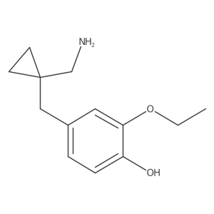 4-{[1-(Aminomethyl)cyclopropyl]methyl}-2-ethoxyphenol Structure
