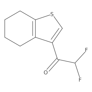 2,2-Difluoro-1-(4,5,6,7-tetrahydro-1-benzothiophen-3-yl)ethan-1-one Structure