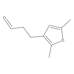 3-(2,5-Dimethylfuran-3-yl)propanal结构式
