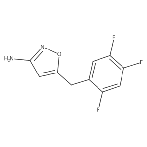 5-[(2,4,5-Trifluorophenyl)methyl]-1,2-oxazol-3-amine Structure