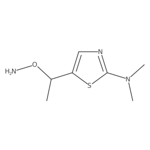 5-[1-(aminooxy)ethyl]-N,N-dimethyl-1,3-thiazol-2-amine Structure