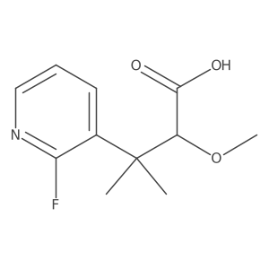 3-(2-Fluoropyridin-3-yl)-2-methoxy-3-methylbutanoic acid结构式