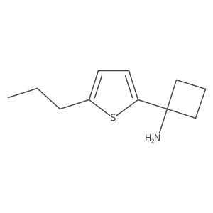 1-(5-Propylthiophen-2-yl)cyclobutan-1-amine Structure