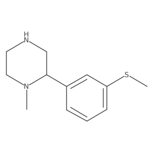1-Methyl-2-[3-(methylsulfanyl)phenyl]piperazine结构式