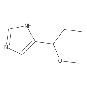 4-(1-methoxypropyl)-1H-imidazole结构式
