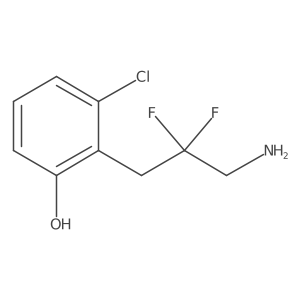2-(3-Amino-2,2-difluoropropyl)-3-chlorophenol Structure