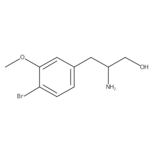 2-Amino-3-(4-bromo-3-methoxyphenyl)propan-1-ol结构式