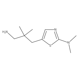 5-(3-amino-2,2-dimethylpropyl)-N,N-dimethyl-1,3-thiazol-2-amine Structure