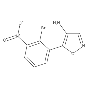 5-(2-Bromo-3-nitrophenyl)-1,2-oxazol-4-amine结构式
