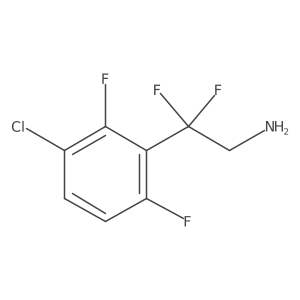 2-(3-Chloro-2,6-difluorophenyl)-2,2-difluoroethan-1-amine Structure