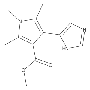 methyl 4-(1H-imidazol-4-yl)-1,2,5-trimethyl-1H-pyrrole-3-carboxylate Structure