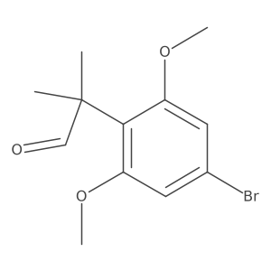 2-(4-Bromo-2,6-dimethoxyphenyl)-2-methylpropanal结构式