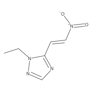 1-ethyl-5-(2-nitroethenyl)-1H-1,2,4-triazole结构式