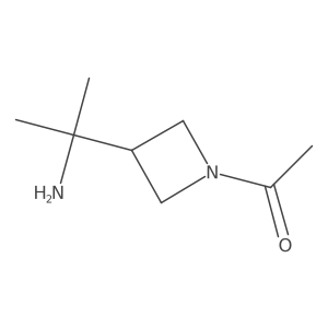 1-[3-(2-Aminopropan-2-yl)azetidin-1-yl]ethan-1-one结构式