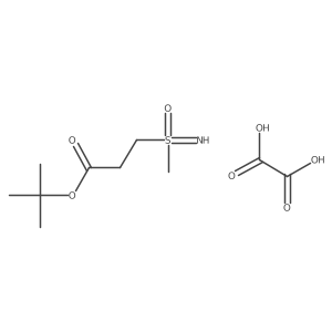 Tert-butyl 3-(methylsulfonimidoyl)propanoate;oxalic acid结构式