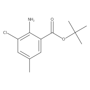 Tert-butyl 2-amino-3-chloro-5-methylbenzoate Structure
