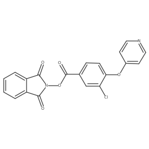 1,3-dioxo-2,3-dihydro-1H-isoindol-2-yl 3-chloro-4-(pyridin-4-yloxy)benzoate结构式