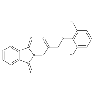 1,3-dioxo-2,3-dihydro-1H-isoindol-2-yl 2-(2,6-dichlorophenoxy)acetate结构式