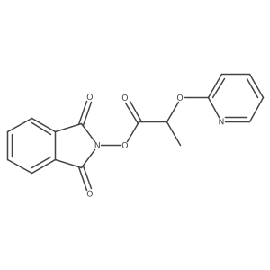 1,3-dioxo-2,3-dihydro-1H-isoindol-2-yl 2-(pyridin-2-yloxy)propanoate Structure
