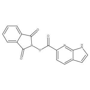 1,3-dioxo-2,3-dihydro-1H-isoindol-2-yl 1H-pyrrolo[2,3-b]pyridine-6-carboxylate Structure