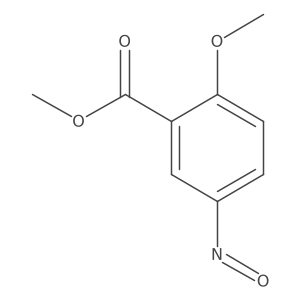 Benzoic acid, 2-methoxy-5-nitroso-, methyl ester Structure