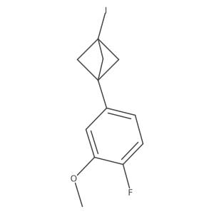 1-(4-Fluoro-3-methoxyphenyl)-3-iodobicyclo[1.1.1]pentane Structure