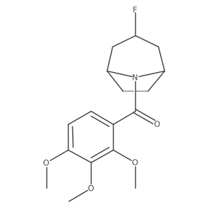 (3-Fluoro-8-azabicyclo[3.2.1]octan-8-yl)-(2,3,4-trimethoxyphenyl)methanone结构式
